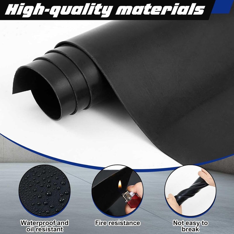 Innconee 1 Pcs Neoprene Rubber Sheets Strip Roll 1/16 Inch /40" W x 60" L Long Wear Resistant Gasket Strip for DIY Gaskets, Mats, Seals, Crafts, Flooring, Black - Image 4